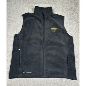 Baylor University Fleece Vest Mens Large Black Columbia Flanker Bears